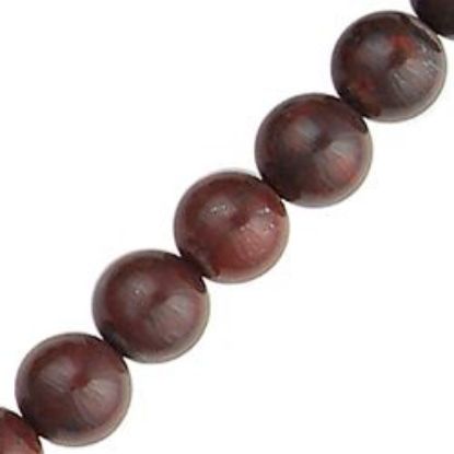 Picture of Jasper Poppy Round Bead 8mm 16" Strand
