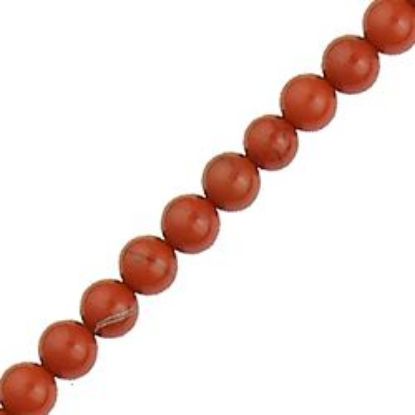 Picture of Red Jasper Round Bead 4mm 16" Strand