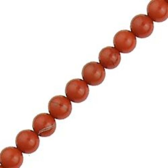 Picture of Red Jasper Round Bead 4mm 16" Strand
