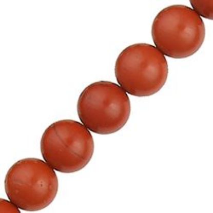 Picture of Red Jasper Round Bead 8mm 16" Strand