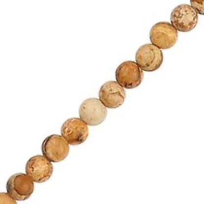 Picture of Jasper Picture Round Bead 4mm 16" Strand