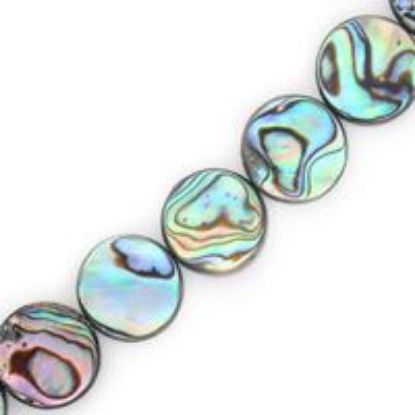 Picture of Abalone Dime 12mm 16" Strand