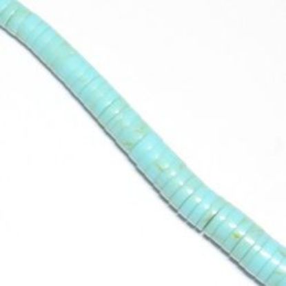 Picture of Block Light Turquoise#30 Graduated Heishi Beads 5-10mm,18" Strand