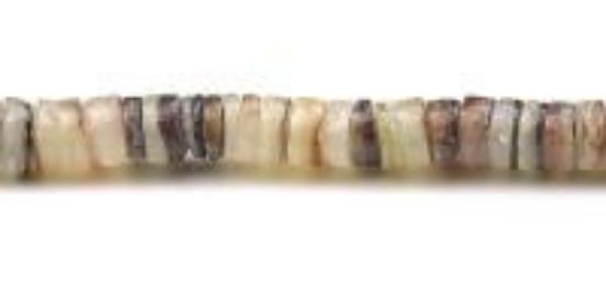 Picture of Hammer Shell Heishi Bead 4-5mm 24" Strand