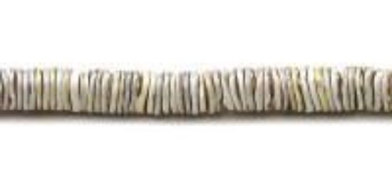 Picture of Grey Oyster Heishi Bead 4-5mm 24" Strand