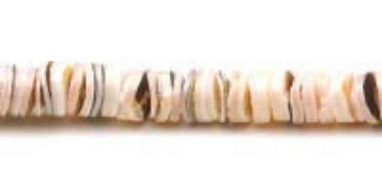 Picture of Strawberry Luana Shell Heishi Bead 4-5mm 24" Strand