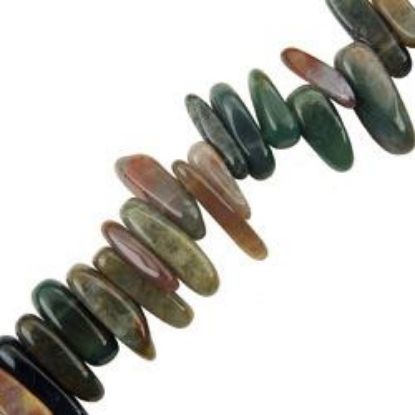 Picture of Indian Jasper Long Chip Beads 16" Strand