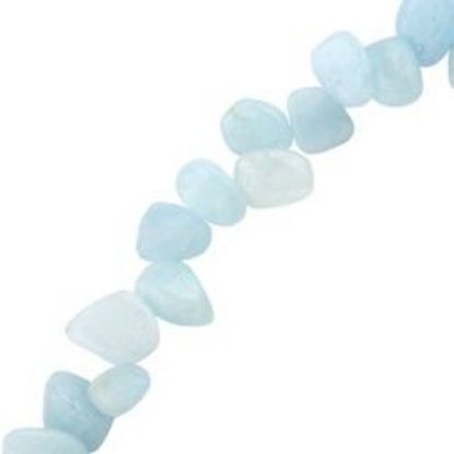 Picture of Aquamarine Drop Chip Beads 16" Strand