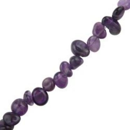 Picture of Amethyst Drop Chip Beads 16" Strand