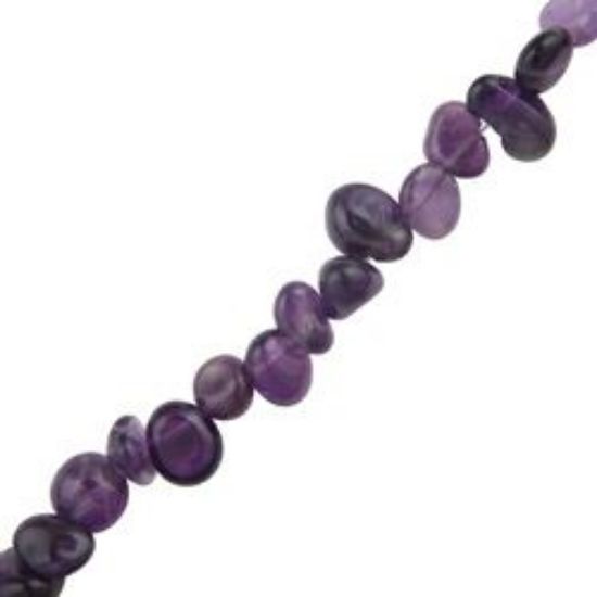 Picture of Amethyst Drop Chip Beads 16" Strand