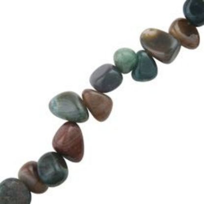 Picture of Indian Jasper Drop Chip Beads 16" Strand