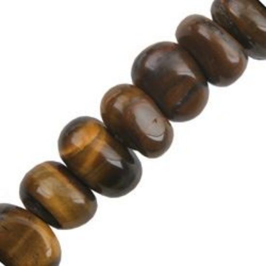 Picture of Tiger Eye Pebble 16" Strand