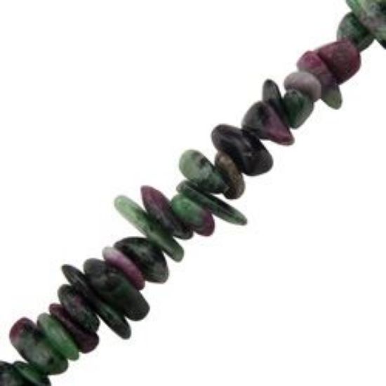 Picture of Ruby Zoisite Chip Beads 34" Strand