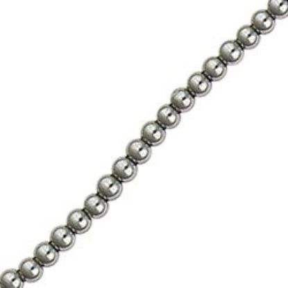 Picture of Hematine Round Bead 2mm, 16" Strand
