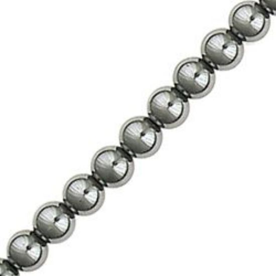 Picture of  Hematine Round Bead 4mm, 16" Strand