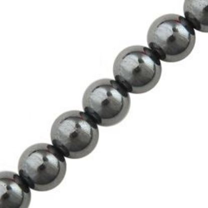 Picture of Hematine Round Beads 5mm, 16" Strand