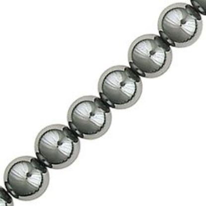 Picture of Hematine Round Bead 6mm, 16" Strand