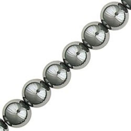 Picture of Hematine Round Bead 6mm, 16" Strand