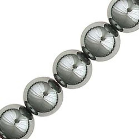 Picture of Hematine Round Beads 8mm, 16" Strand