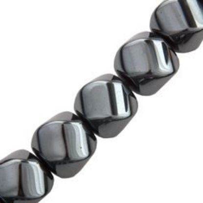 Picture of Hematine Twist Bead 10mm, 16" Strand