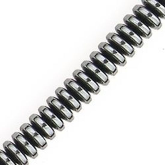 Picture of Hematine Rondelle Bead 5mm, 16" Strand