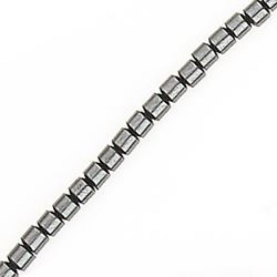 Picture of Hematine Drum Bead 2mm, 16" Strand
