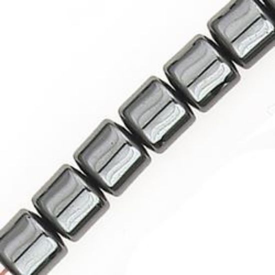 Picture of Hematine Drum Bead 6mm, 16" Strand