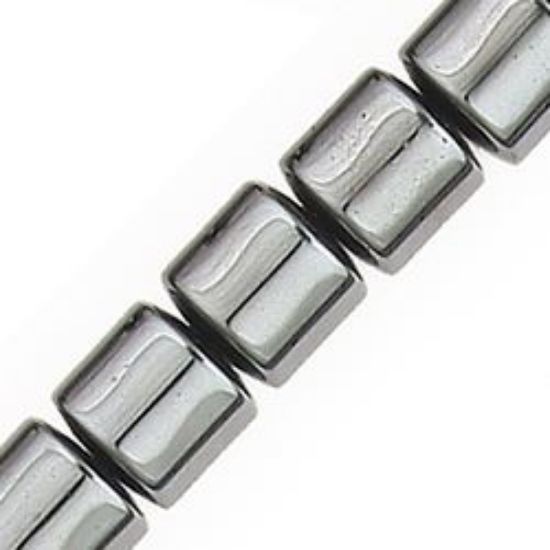 Picture of Hematine Drum Bead 8mm, 16" Strand