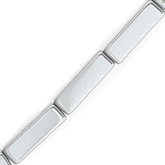 Picture of Hematine Rectangle Bead 4x13mm 16" Strand