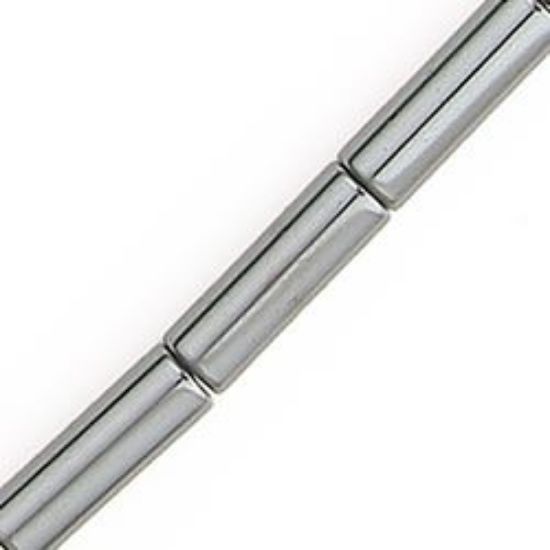 Picture of Hematine Heishi Tube Bead 4x13mm 16" Strand