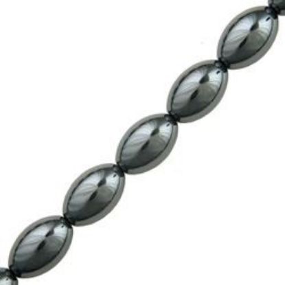 Picture of Hematine Rice 8x12mm 16" Strand