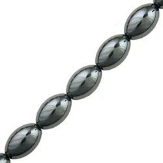 Picture of Hematine Rice 8x12mm 16" Strand