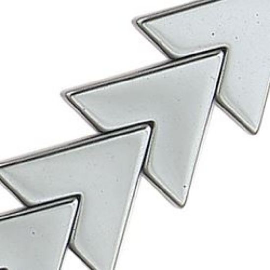 Picture of Hematine V Shaped Bead 15mm 16" Strand