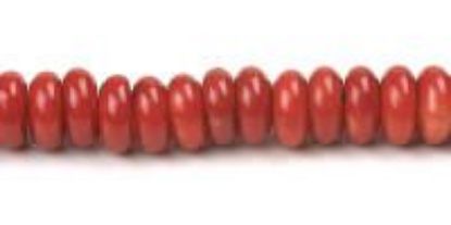 Picture of Bamboo Coral Rondelle Beads 8mm 16" Strand
