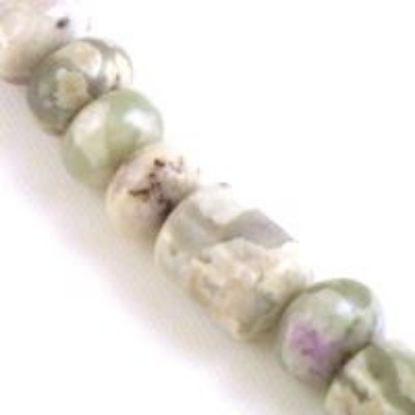 Picture of Barrel Peace Stone Bead 8mm 8" Strand