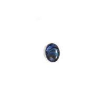 Picture of Oval Blue Paua Shell Cabochon 6x8mm