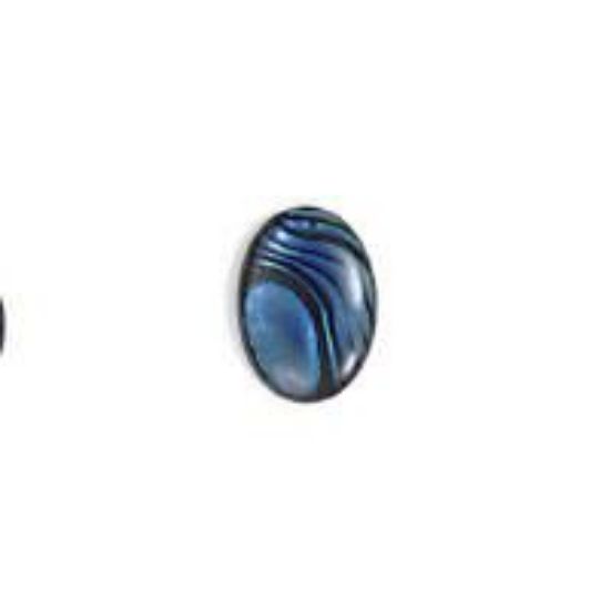 Picture of Oval Blue Paua Shell Cabochon 10x14mm