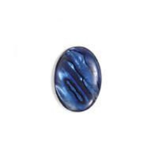 Picture of Oval Blue Paua Shell Cabochon 13x18mm