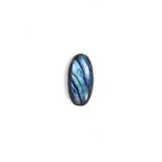 Picture of Oval Blue Paua Shell Cabochon 7x14mm