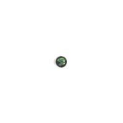 Picture of Round Green Paua Shell Cabochon 4mm