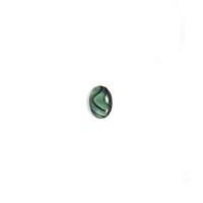Picture of Oval Green Paua Shell Cabochon 5x7mm