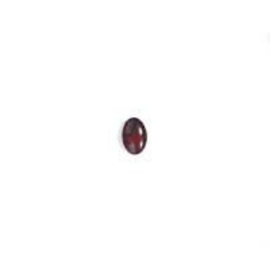 Picture of Red Paua Shell Oval Cabochon 4x6mm