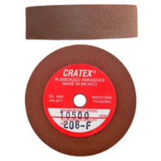 Picture of Cratex&reg; Rubberized Abrasive Square Wheel, 2 Inch, 1/2 Inch Thickness, Fine