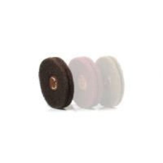 Picture of Medium Satin Finish Buffing Wheel 4 Inch x 2 Ply