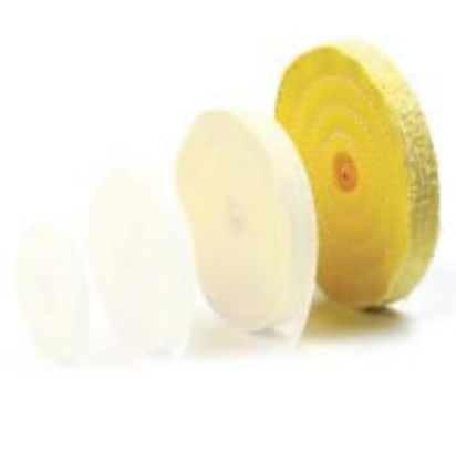 Picture of Yellow Treated Buffing Wheel 6 Inch