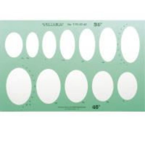 Picture of Large Ellipse Plastic T-93-30-45 Template, 10" x 16"