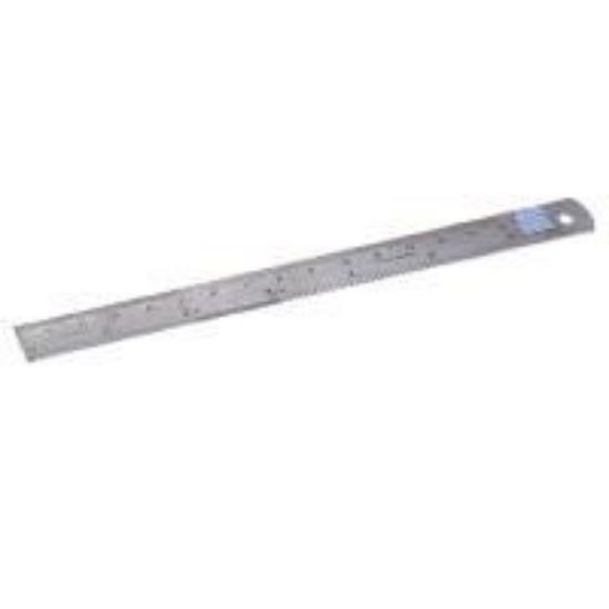Picture of Steel Ruler with Centimeter Conversion, 6" Length