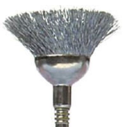 Picture of Cupped Carbon Steel Brush 442, 1/2" Diameter