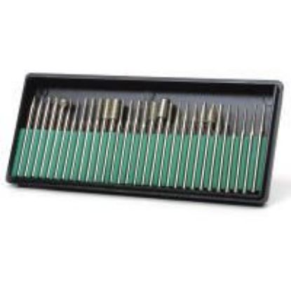 Picture of Diamond Bur Assortment (L), 30 Pieces with 1/8" Shank