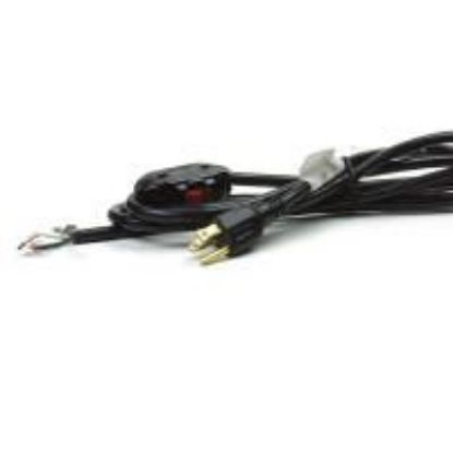 Picture of Power Cord, 18 AWG, Number of Conductors 3, PVC, Black, 10.0, 8 Ft. Cord Length